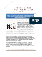 Proyecto Integrador de Planeación y Administración Educativa