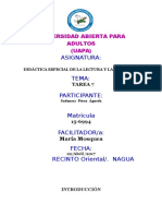 Didactica Especial de La Lectura y La Escritura Tarea 6 (1) SUDANERY PEREZ A