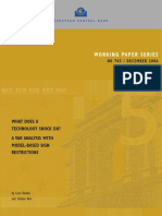 Working Paper Series: What Does A Technology Shock Do? A Var Analysis With Model-Based Sign Restrictions