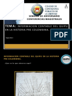 Informacion Contable Del Quipu en La Historia Pre Colombina