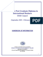 Executive Post Graduate Diploma in International Business