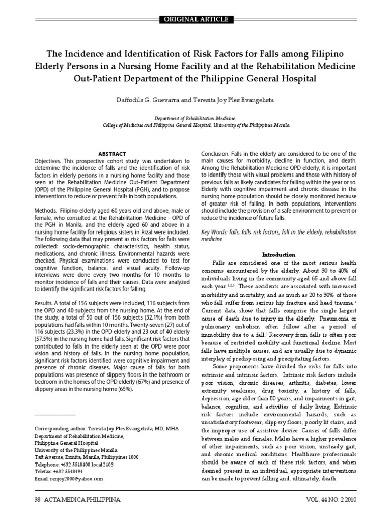 Case Report Original Article | PDF | Cohort Study | Chronic Condition