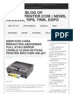 (Service) Cara Mengatasi Absorber Full Atau Error Unable Clean 50 Pada Printer Brother Inkjet - Official Blog of Gudangprinter - Com - News, Reviews, Tips