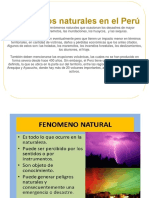 Fenómenos Naturales en El Perú