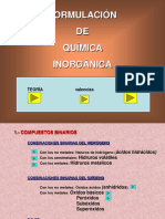 FORMULACION INORGANICA