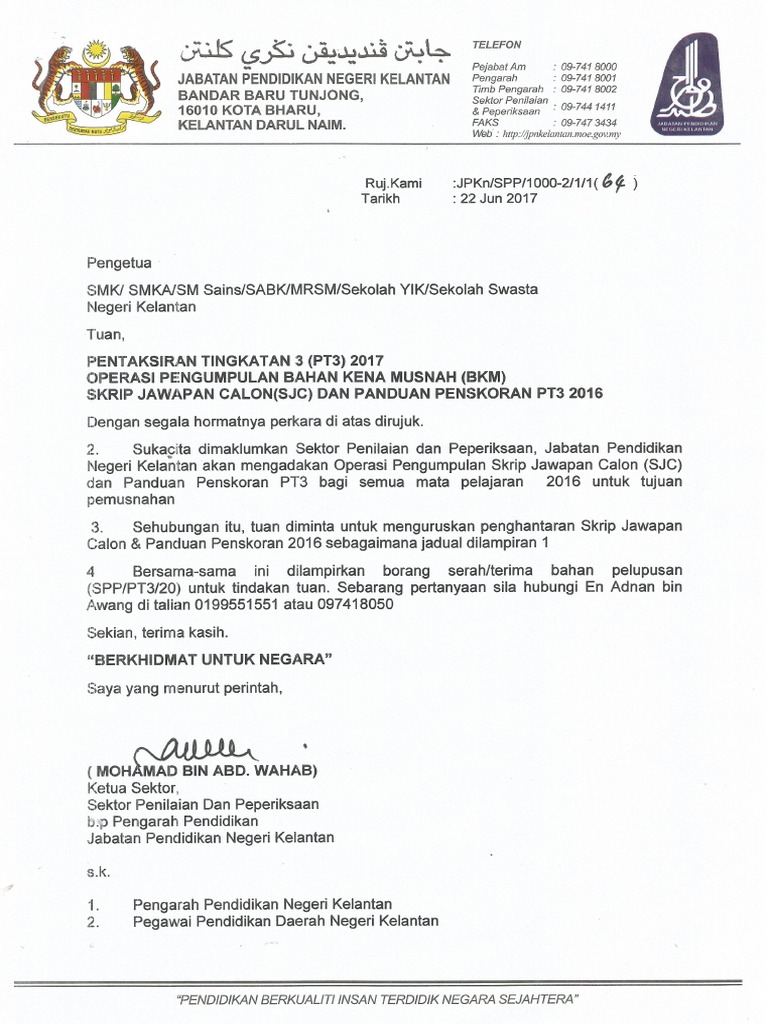 Jadual Pengumpulan Bkm Pdf