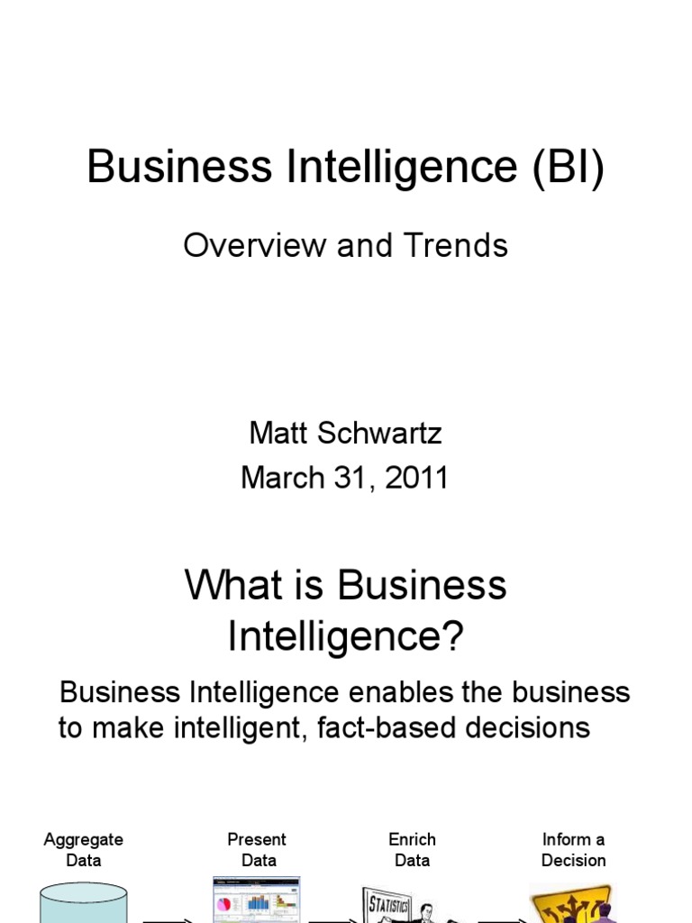 Business Intelligence Overview 2022 Trends | PDF | Business ...