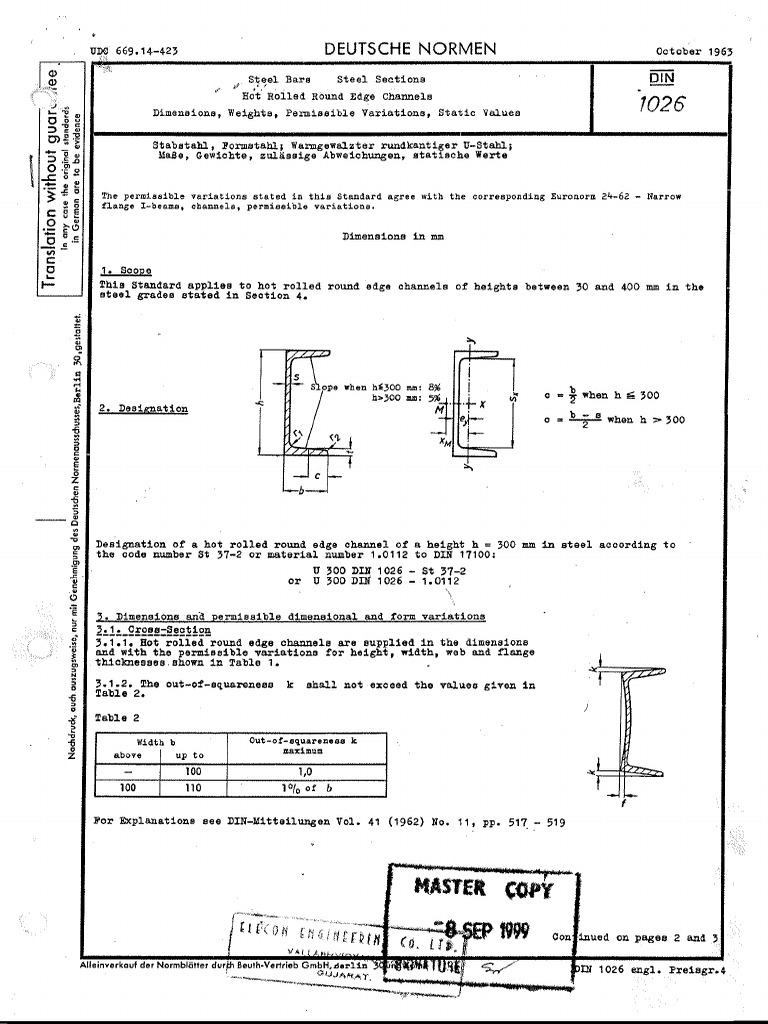 Din 1026 | PDF