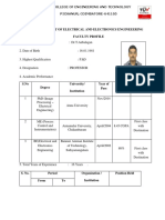 JCT College Professor Profile