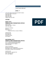 Areas of Jurisdiction and Courts Served