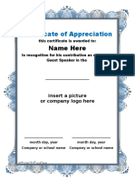 Certificate of Appreciation 02