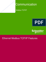 Ethernet Modbus TCP/IP Features