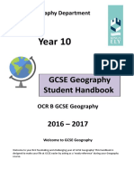 Year 10: GCSE Geography Student Handbook