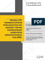 ITIL Foundation Course Catalogue