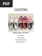 Costing: "Style by Taste, Not Trend"