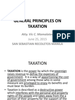 General Principles On Taxation-2015