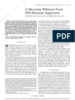 Miniaturized Microstrip Wilkinson Power Divider With Harmonic Suppression