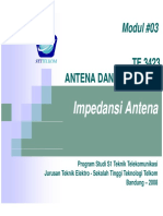 TE3423 3 Impedansi Antena