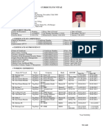 Curriculum Vitae + Personal Data: + Document Travel