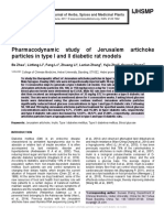 Pharmacodynamic Study of Jerusalem Artichoke Particles in Type I and II Diabetic Rat Models