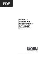 ABPG1203 History & Philosophy of Psychology
