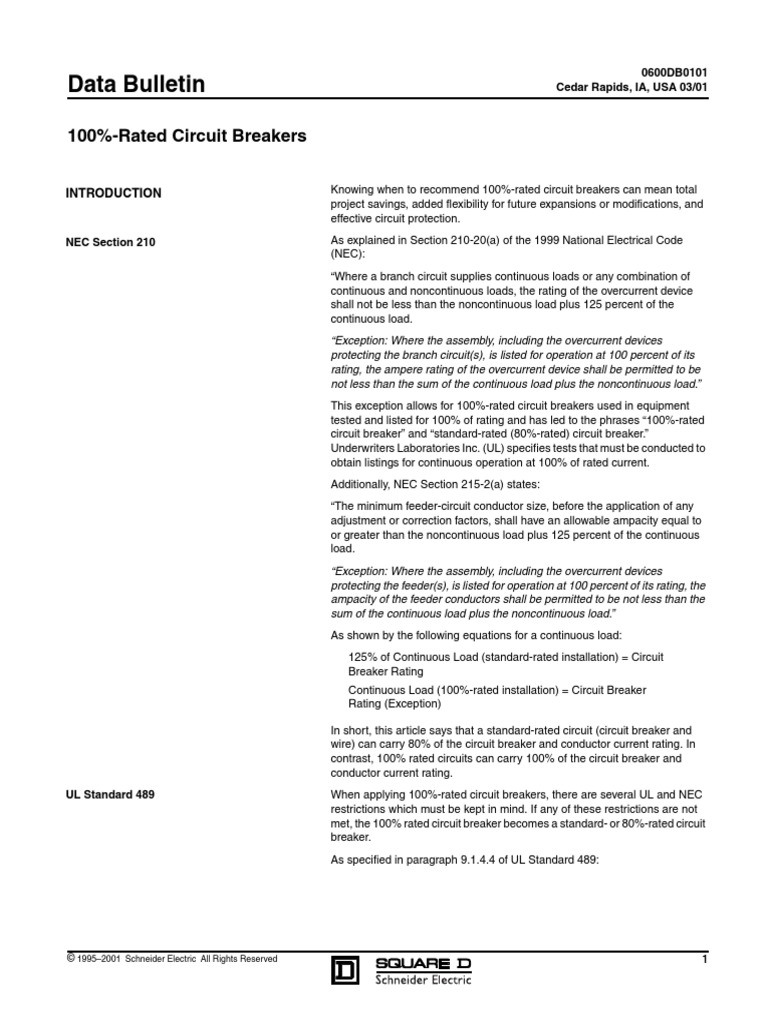 CB - Main Breaker - Sizing PDF | PDF