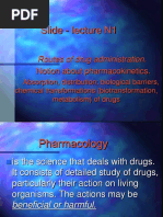 Slide - Lecture N1: Routes of Drug Administration