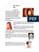 Tipos de Tintes para El Cabello