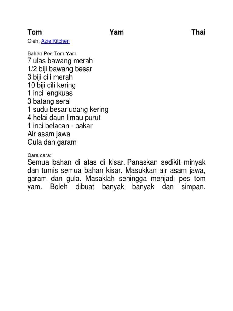 Tom Yam Thai