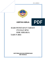 Kertas Kerja Penetapan Target 2016