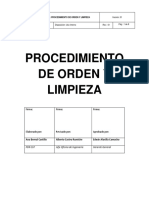 Procedimiento de Orden y Limpieza