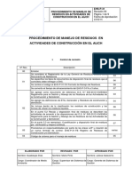 Ehs-P-31 Procedimiento de Manejo de Residuos en Actividades de Construcción en El Aijch