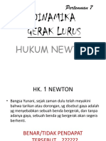 Pertemuan 8. Dinamika HK - Newton PDF