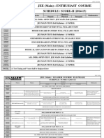 Jee Main Score Schedule Test Schedule