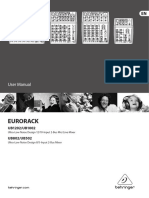 Behringer Eurorack Ub1202 User Manual