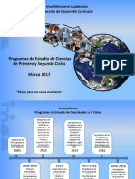 Presentación Programas Ciencias I y II Ciclos 2017