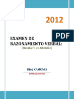 Simulacro de Examen de Razonamiento Verbal PDF