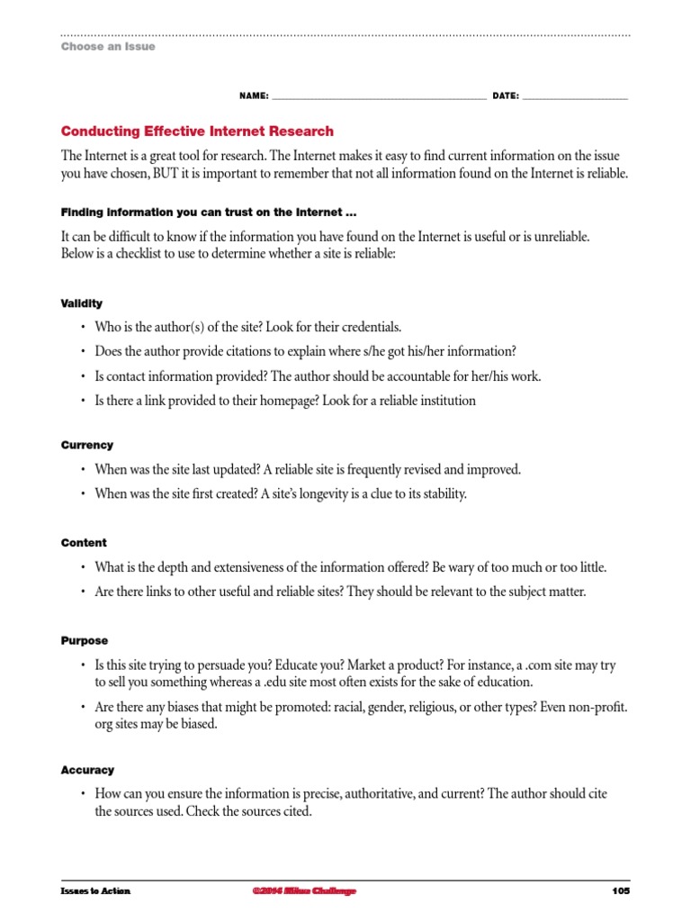 Effective Internet Research | PDF