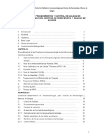 Manual de Procedimientos y Control de Calidad en Inmunoserologia para Centros de Hemoterapia y Bancos de Sangre