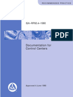 Documentation For Control Centers: ISA-RP60.4-1990