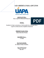 Síntesis Sobre Los Contenidos Abordados Durante La Asignatura Marco Legal de La Educación en La República Dominicana