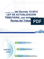 Alcance Decreto 10-2012 Rentas Trabajo