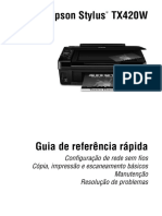 Epson Stylus TX420w Guia de Referência Rápida