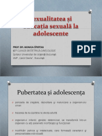 Sexualitatea Si Educatia Sexuala La Adolescente