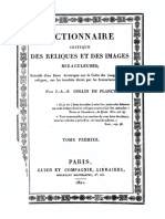 Plancy C de Dictionnaire Critique Des Reliques Et Des Images Miraculeuses 1