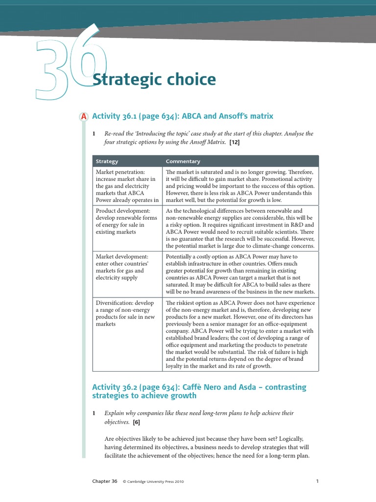 Chapter 36 | PDF | Strategic Management | Market (Economics)