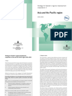 Strategy for Sweden’s Regional Development Cooperation in Asia and the Pacific Region 2016–2021