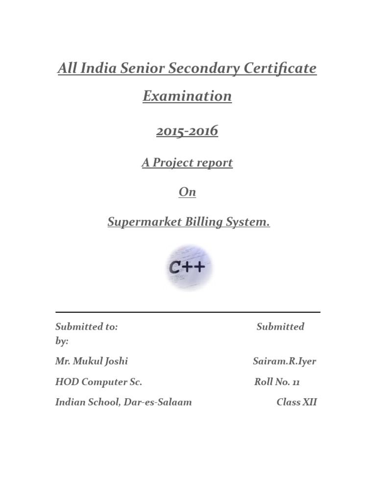 What Is C Project For Class 12? – VLFG