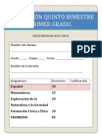 1c2b0 Grado Examen Quinto Bimestre