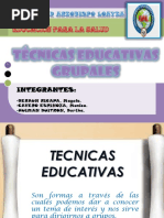 Técnicas Educativas Grupales